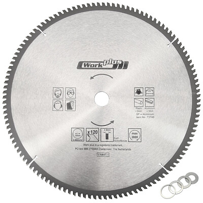 Sägeblatt Kreissägeblatt 400 x 30 mm 120Z Universal Alu Holz PVC Blech HM Sägen