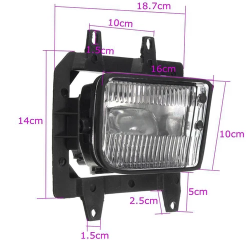 2X Front Bumper Clear Fog Light Lamp Fits For BMW E30 318i 318is 325i 1985-1993 - Picture 6 of 7