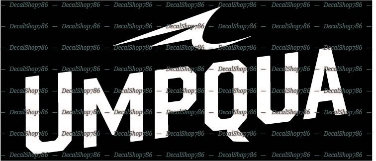 UMPQUA - Fly Fishing/Outdoor Sports - Car Vinyl Die-Cut Peel N' Stick Decals