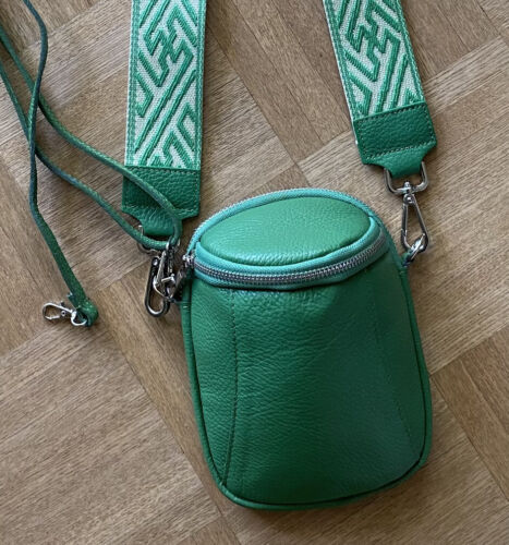 Bauchtasche Umhängetasche Crossbody-Bag Hüfttasche echtes Leder Italy-Design - Bild 1 von 6