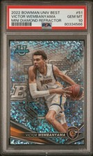 2022 Bowman Best U Victor Wembanyama Mini Diamond Refractor /299 PSA 10 GEM MINT