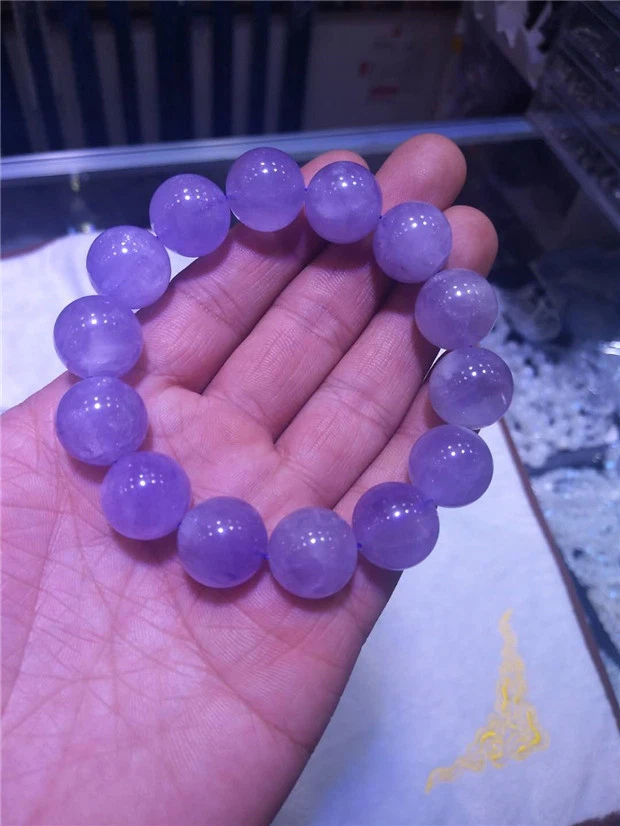 10 12 14 16 мм натуральный лаванды аметист кварца кристалл круглый бисер браслет AAA - Изображение 3 из 4