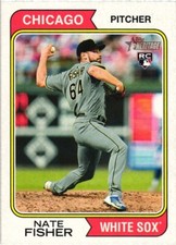 2023 Topps Heritage #352 Nate Fisher RC Chicago White Sox  Baseball Card