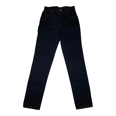 Herren Jeans schwarz Denim gerades Bein Hose Pant schwere Hose Arbeit strapazierfähig 30