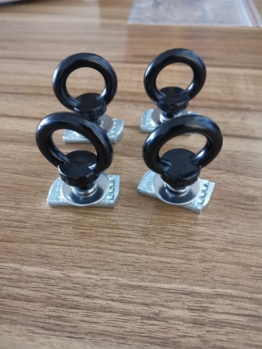 RacksBrax Buff Eye Bolt Tie Down Kit In Black (6 Pack) - BF1082-6 - Foto 6