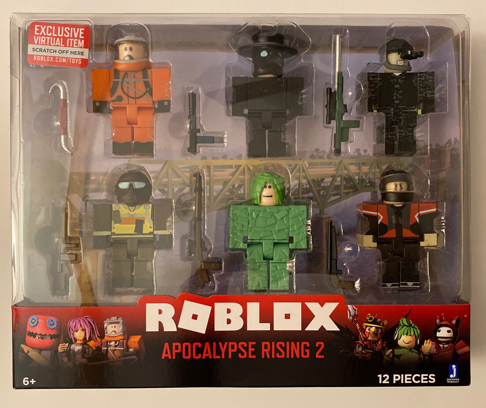  Roblox Action Collection - Apocalypse Rising 2 Six Figure Pack  [Includes Exclusive Virtual Item] : Toys & Games