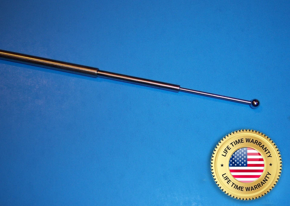 RADIO ANTENNA CHROME SPRING CAR TRUCK REPLACEMENT AM/FM STEREO BRAND NEW STYLE - Imagem 2 de 4