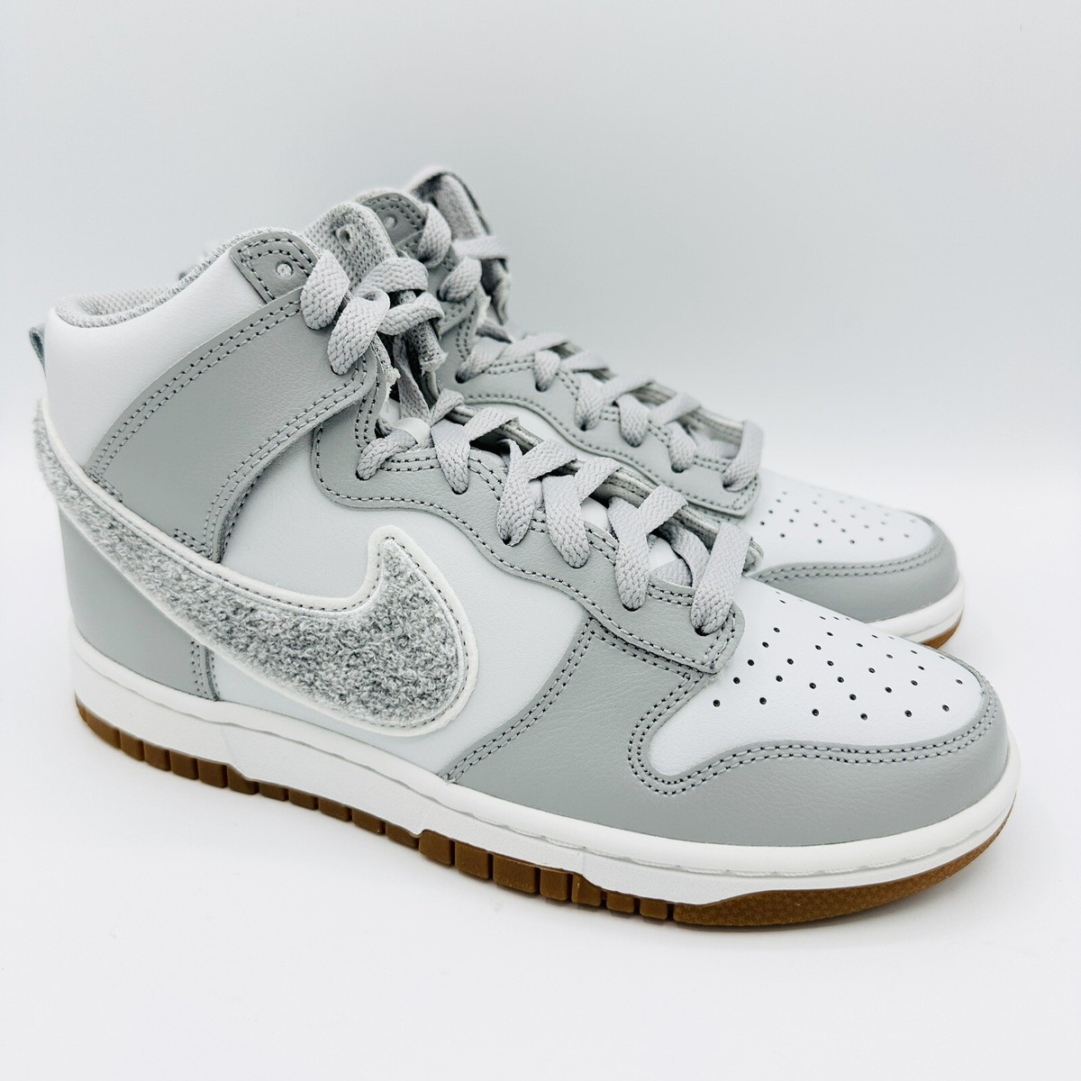 Nike Dunk High University Chenille Swoosh Smoke Grey Men's Sizes