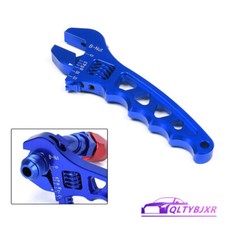 Llave inglesa ajustable 3AN-12AN de aluminio azul para accesorios de extremo de manguera