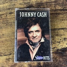 Johnny Cash Super Hits Cassette 1994 Tape Vintage Sony 70's