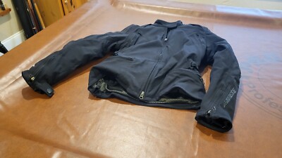 Dainese Textile Motorcycle Jacket, US 36 / EU 46, BLACK, ARMORED , LINED EUC!