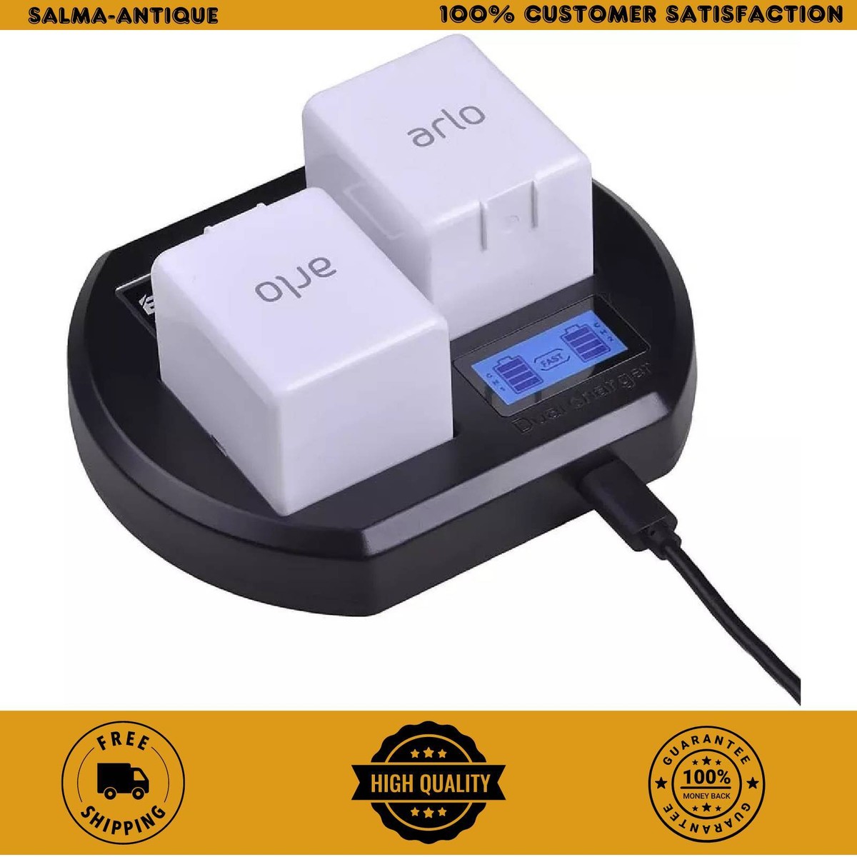 LCD Dual Arlo Pro Battery Charger Station for Arlo Pro, Arlo Pro