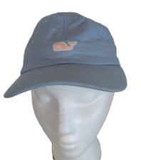 Vineyard Vines Strapback Baseball Cap Hat Pink Whale Logo Embroidered