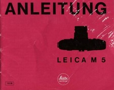 Leica M 5 Anleitung - Instruction Manual in German