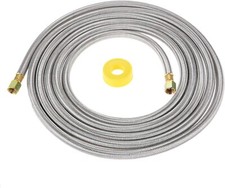 16 Feet Propane Stainless Braided Extension Gas Line Hose with 3/8" Female New