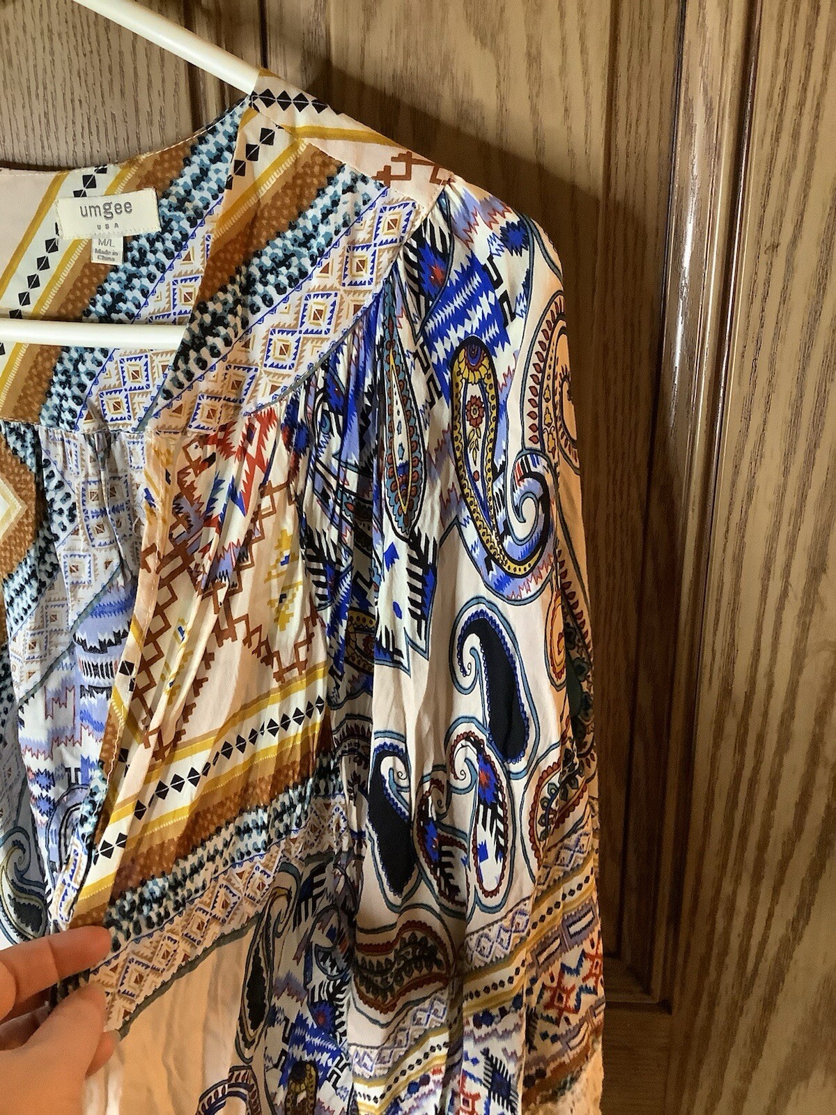 Umgee Patchwork Southwestern Open Front Oversized… - image 5