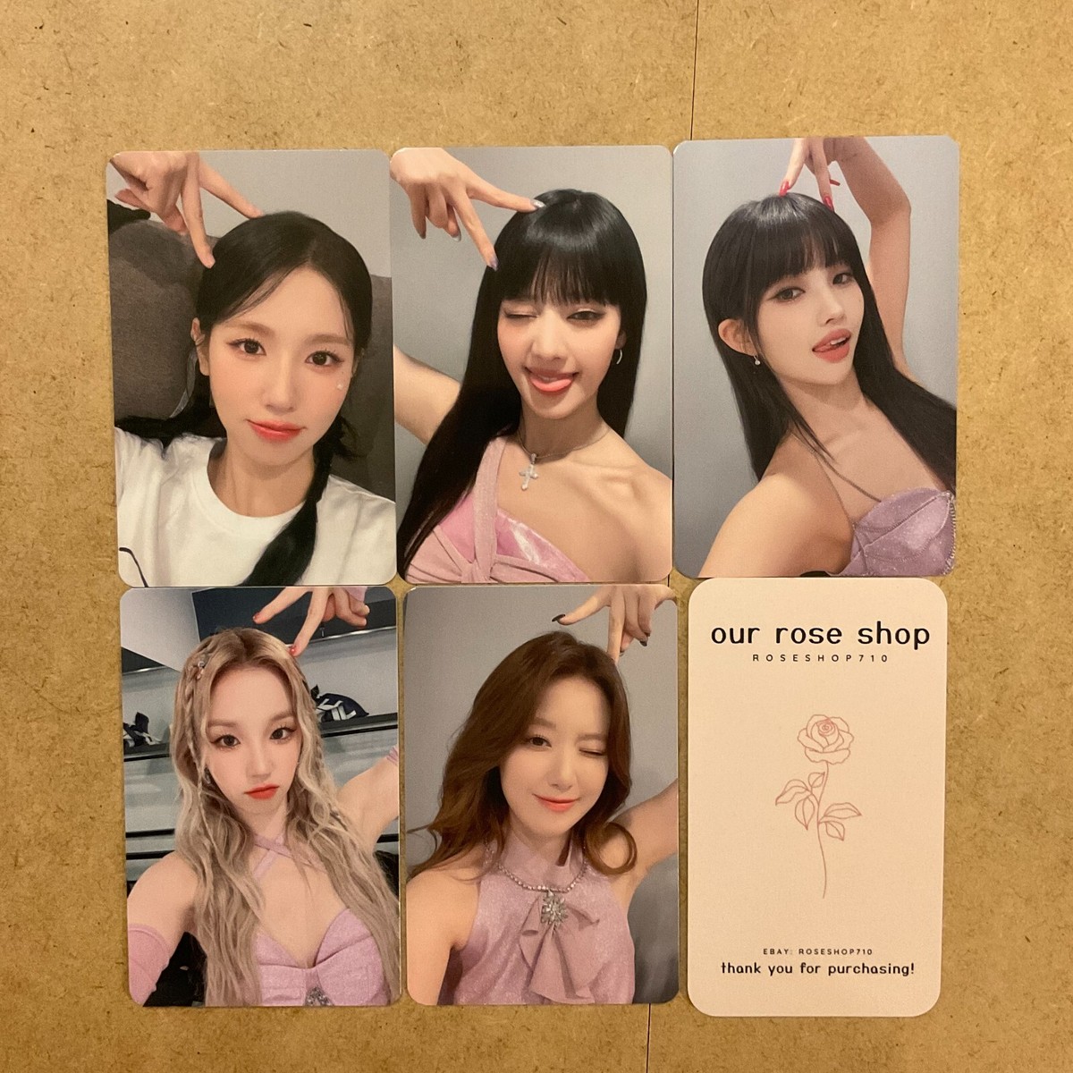 G)I-DLE GIDLE I Feel Official Makestar Fansign Photocard (Oshi No
