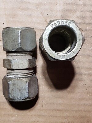 Parker 16 HBU-S 1'' Compression Union Fittings (1 Is Missing Ferrules)