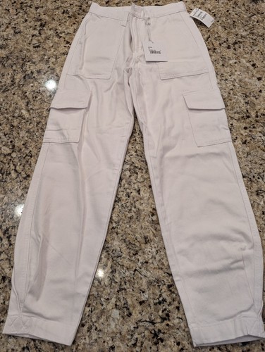 Pistola Women's Josephine High Rise Tapered Cargo Jeans White size 24 RV$178