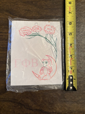 Gamma Phi Beta Sorority Mascot Notepad LICENSED, RETRO, RETIRED