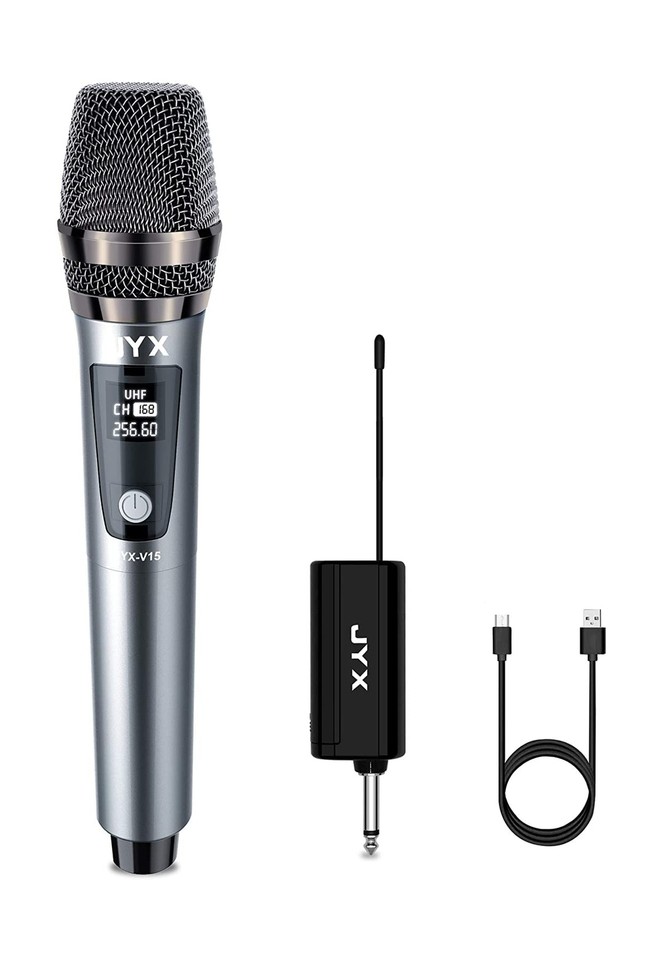 JYX Karaoke Machine with 3 Wireless Mics,Pink Karaoke Speaker with