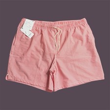 Goodfellow  Co Men  s Red Stripe XXL Swim Trunks 7  Inseam Brand New With Tags