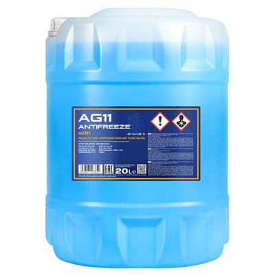 MANNOL Antifreeze AG11 Longterm Frostschutz Fertiggemisch, 20 Liter