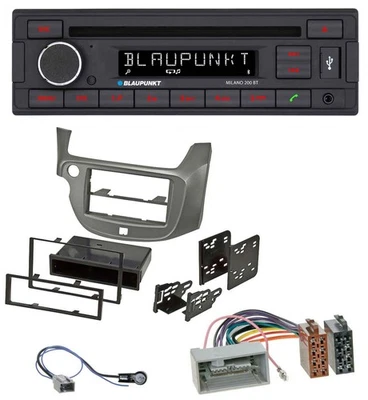 Blaupunkt MP3 USB CD Bluetooth AUX Autoradio für Honda Jazz (ab 2009) - silber - Bild 1 von 4