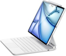 ESR iPad Air 13 Inch Case Keyboard M3/M2, 2025/2024 iPad Pro 12.9 inch White