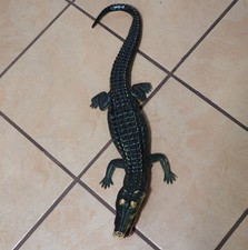 Vintage 2000s Hard Plastic Alligator Crocodile 30 Inch Realistic Figurine