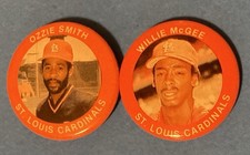 1984 Baseball Button St. Louis Cardinals Ozzie Smith Willie McGee