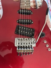 Kramer Focus 6000 Chitarra Elettrica MIJ 100% Originale 1986 Floyd Rose Candy Red