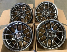 19x8.519x9.5 35 5x114.3 Aodhan Ah-x Wheels 19 Hyperblack Staggered Rims Set 4