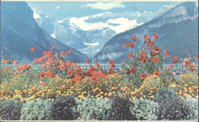 Vintage 1972 Lake Louise Victoria Glacier Canadian Rockies Postcard Posted