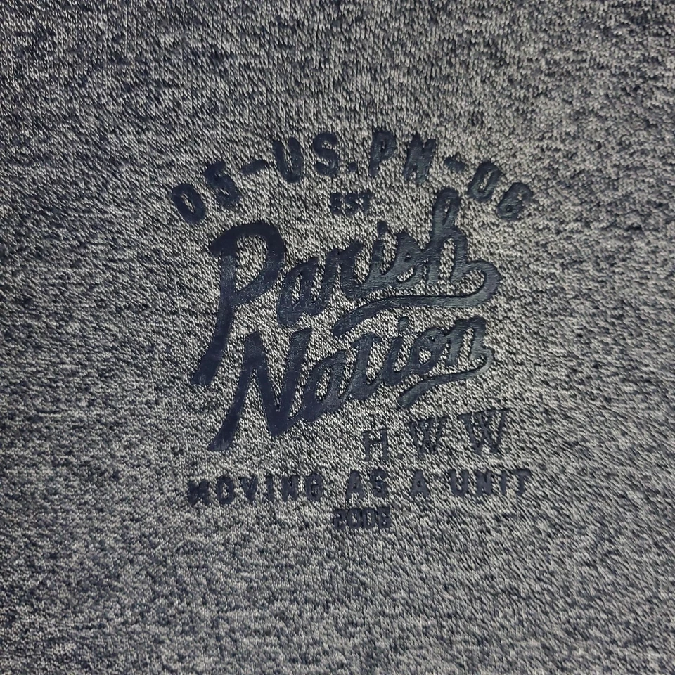 Parish Nation Jacket Mens 3XL Blue Gray Full Zip Track Bomber Lightweight Casual - Image 3 of 4