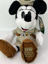 Disney Safari Minnie 1999 Public Day Official Disneyana Convention Bean Plush