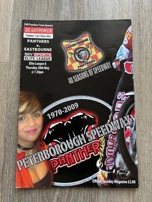 peterborough speedway programme 28th may 2009 v eastbourne - Image 1 of 4