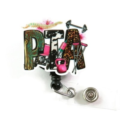 PTA Badge Reel, Physical Therapy Assistant Badge Holder, PTA Graduation Gift,...