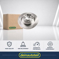 2X Bremsscheibe Hinten DP1010110252 FüR Audi Seat Skoda VW