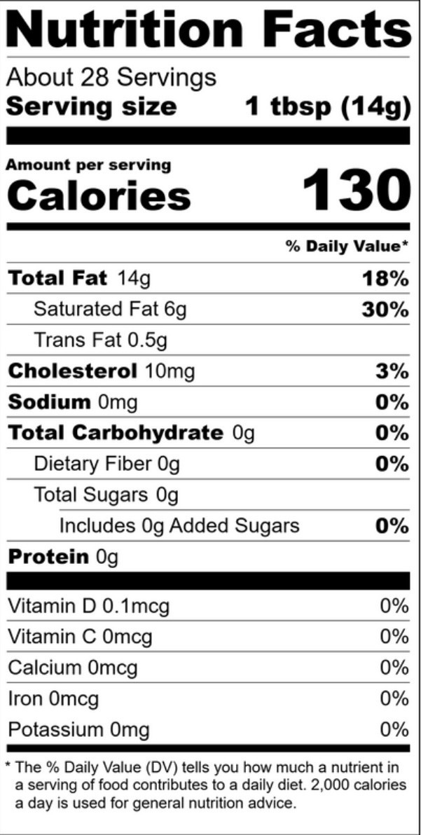 100% Grass-Fed, Pasture-Raised, Non-GMO American Beef Tallow - 14 oz Glass Jar