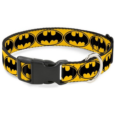 Plastic Clip Collar Bat Signal-3 Yellow/Black/Yellow Medium 11-16.5'' (US IMPORT)