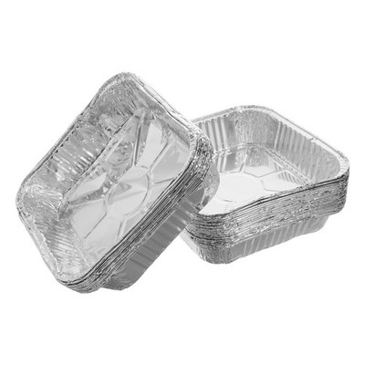 30 Pcs Kochutensilien Aluminiumfolienpfannen Eckige Backform Bräter Aus