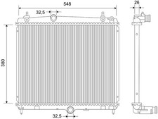 VALEO 701115 Kühler Wasserkühler Motorkühler passend für PEUGEOT 508 SW I (8E)