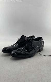 Dior Mens Black Leather Almond Toe Lace Up Oxford Dress Shoes Size US 10