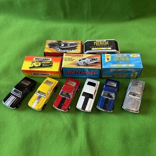 Matchbox ‘68 Ford Mustang 428 Cobra Jet Collection w/Lesney Edition Etc. Mint!