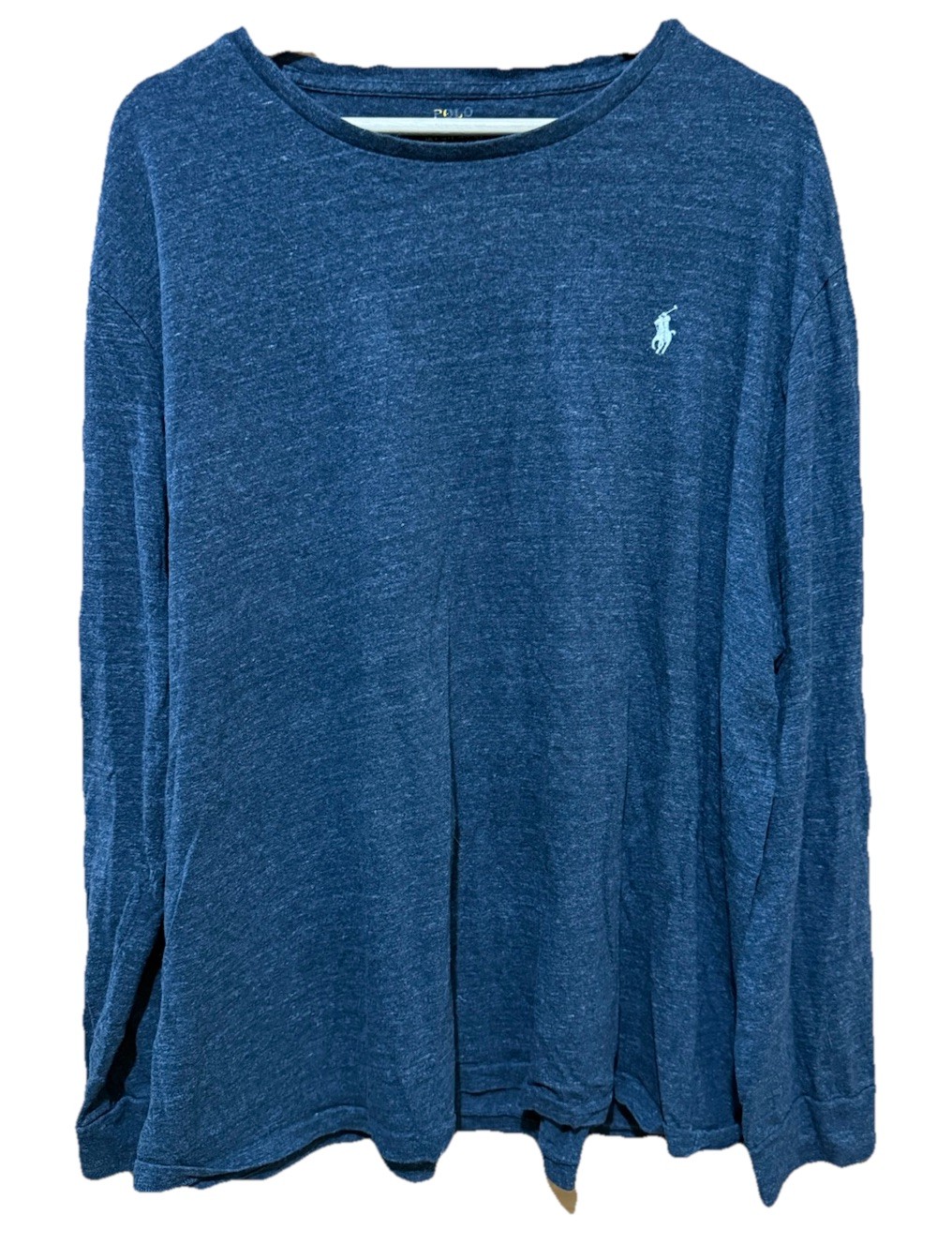 Polo Ralph Lauren camicia uomo taglia XXL grigia vestibilità personalizzata maniche lunghe pony casual