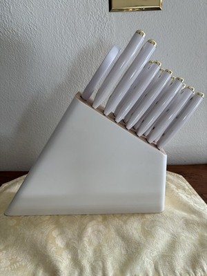 Farberware White Slim Knife Set 13-Piece with Scissors 