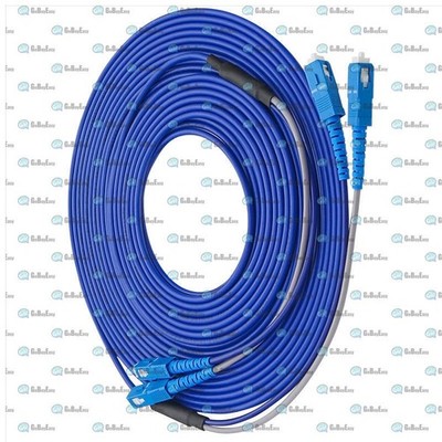 500M Armored Cable SC to SC  SM 9/125 Duplex Fiber Patch Cord Singlemode Fiber @