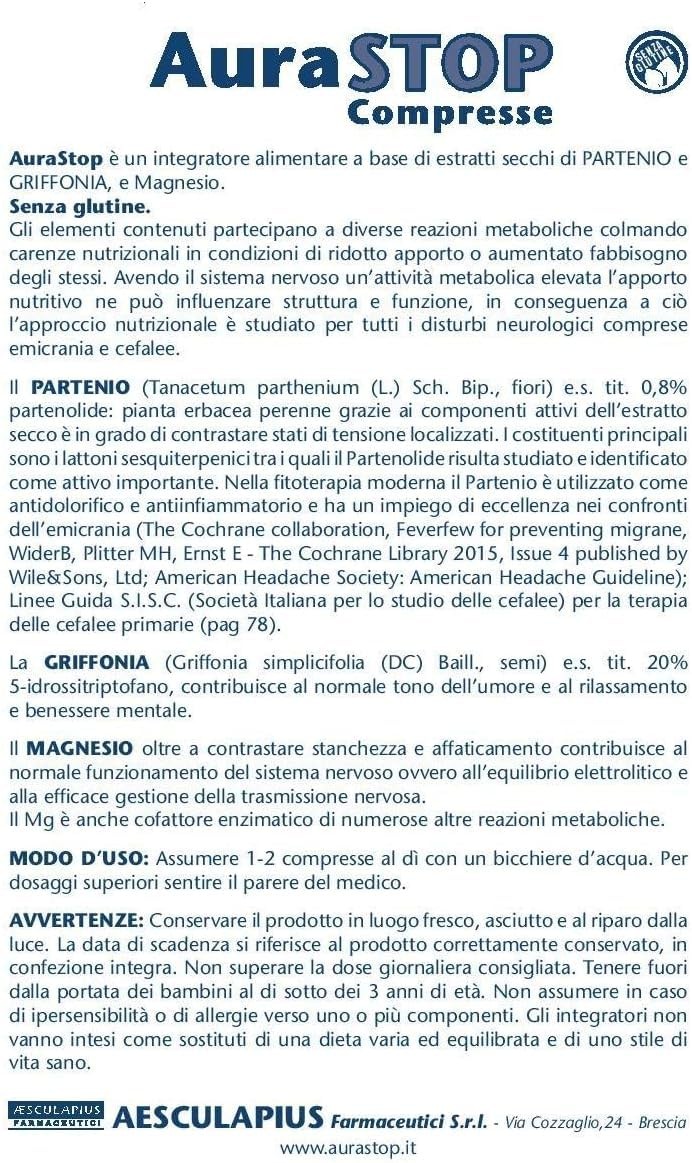 AuraSTOP 80 CPR Integratore per Benessere Mentale e Tensione Testa - 4