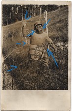 GRABENPANZER SAPPENPANZER STURMTRUPP HANDGRANATEN GASMASKE FOTO 1918